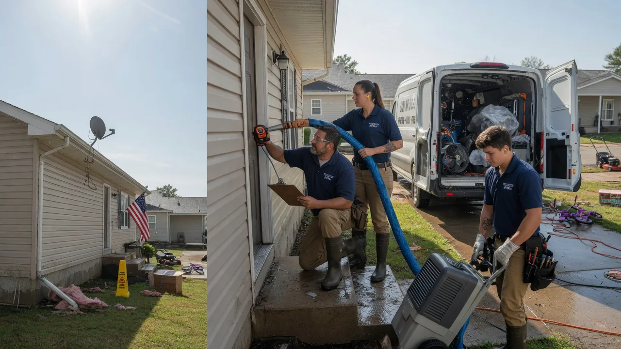 Ceiling Water Damage Restoration in Rover, AR near me